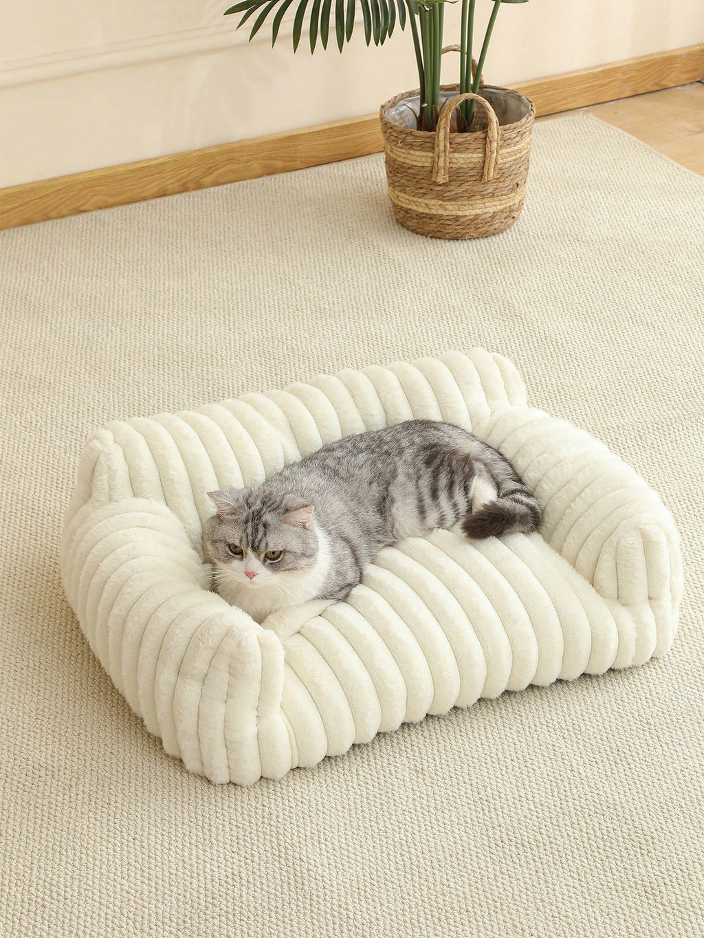 猫用ソファネスト 柔らかい猫ハウス 通気性良好 小型 / 中型 / 大型猫対応 オールシーズン使用可能