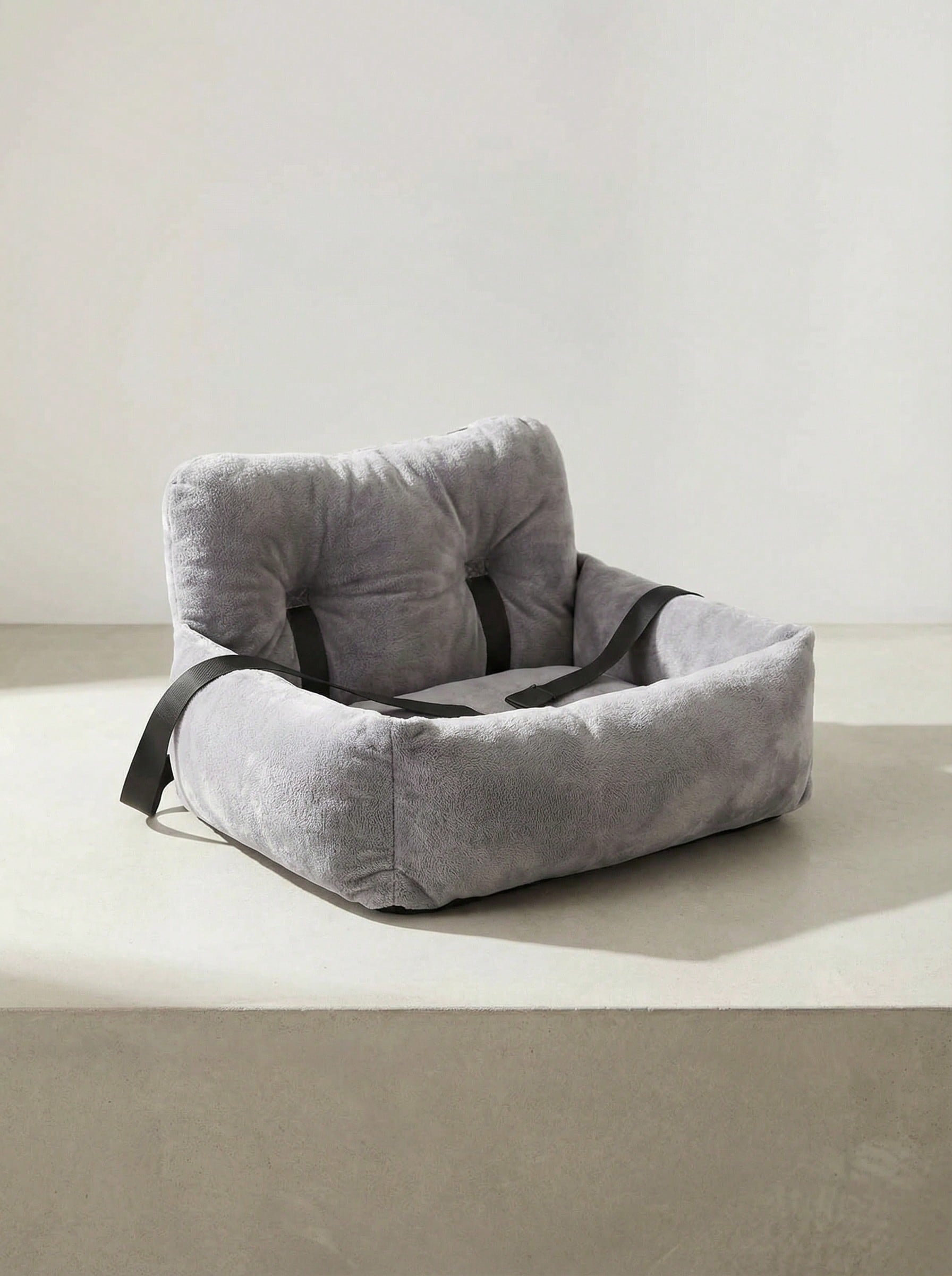 オールシーズン対応 ペットトラベルキャリア 持ち運び簡単 ぬいぐるみカーシート付き 小型～中型犬 / 子犬・子猫お出かけ用キャリーバッグ