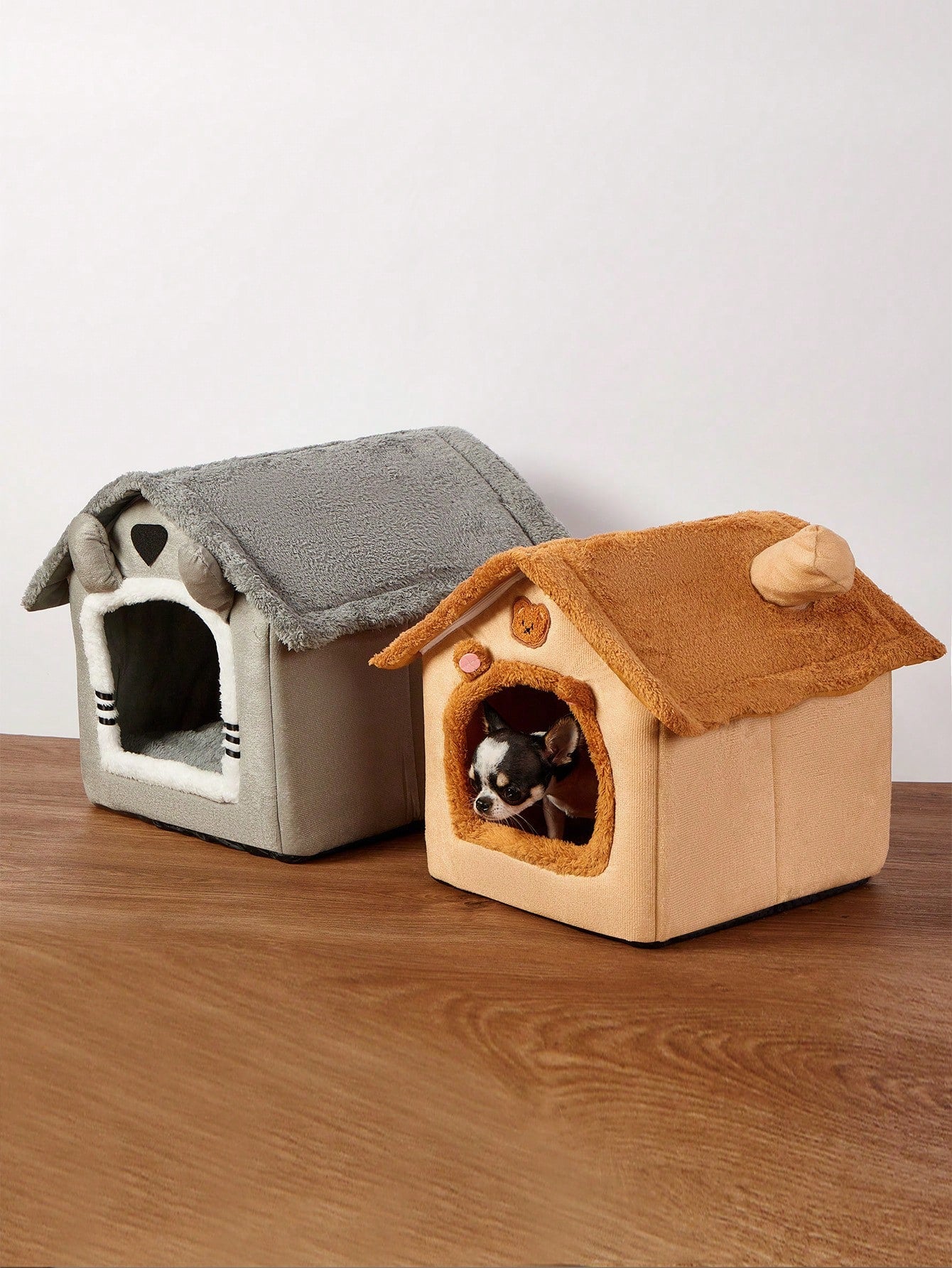 閉じ込め式 四季用 猫犬ベッド 冬暖かい ペット避難小屋