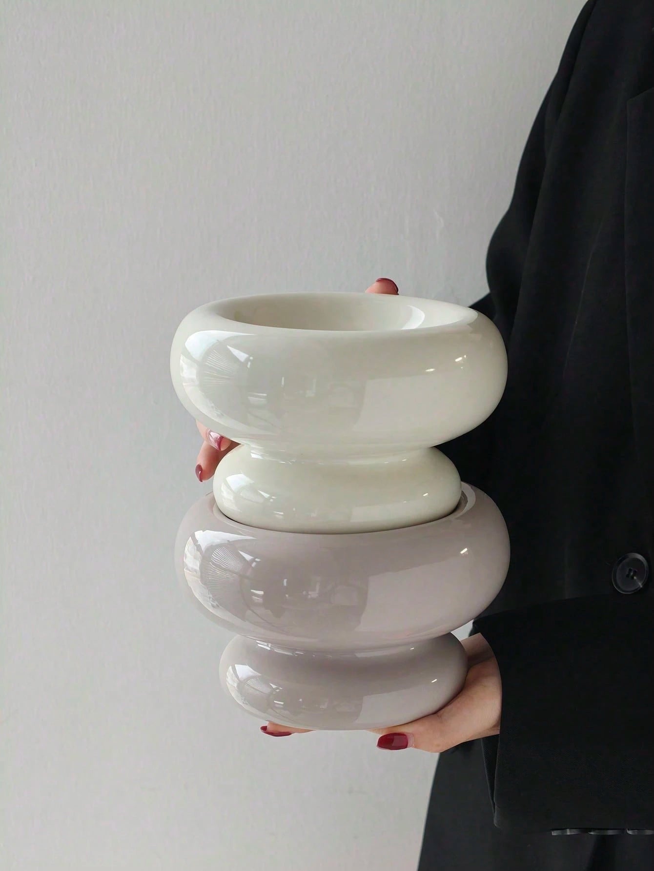 高台式 セラミックペットボウル 滑り止め付き ミニマルデザイン 猫犬用フィーダー