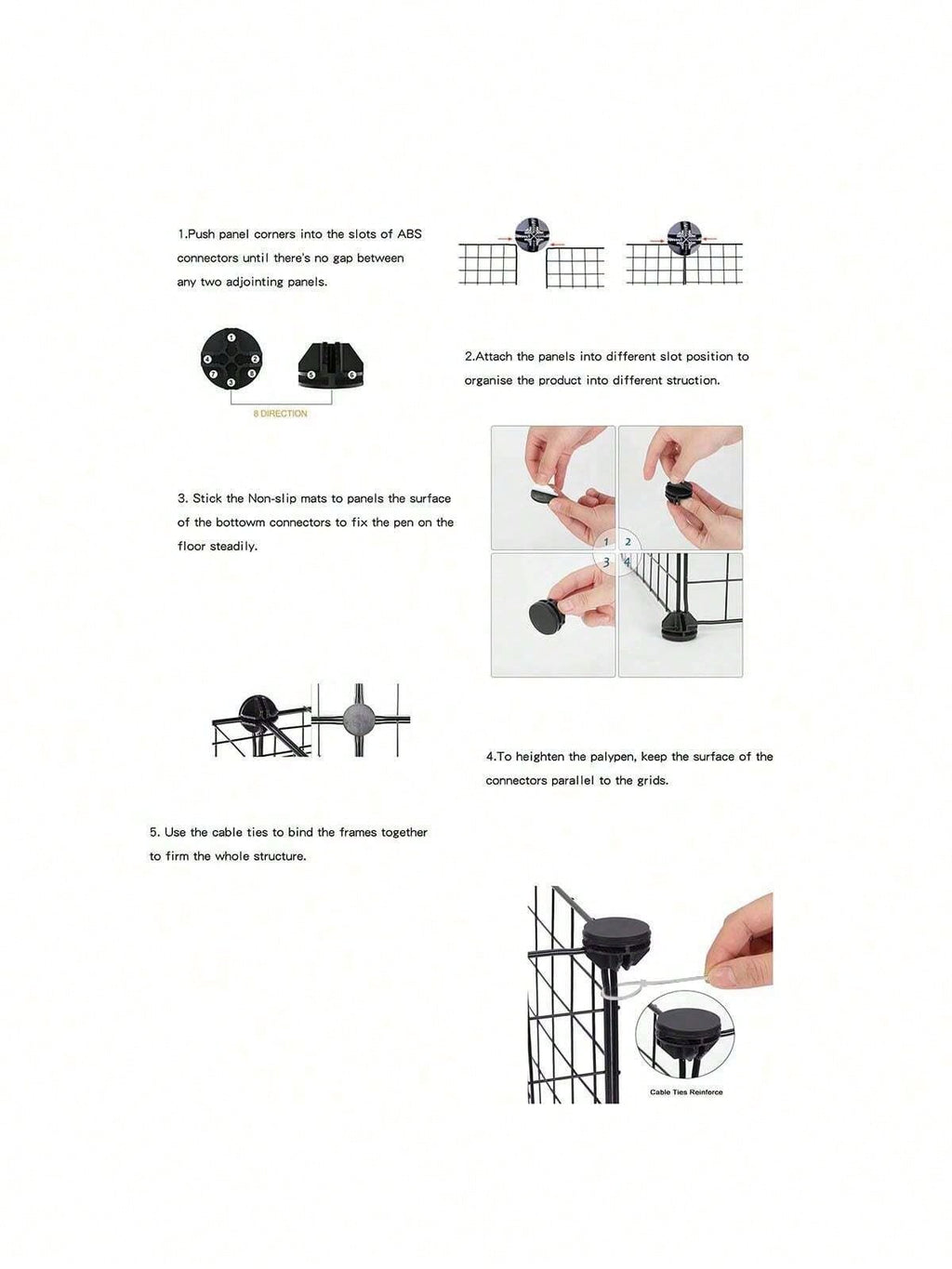 室内用 小型犬用柵付きトイレエリア、ホームペットゲート、脱走防止犬用プレイペン ケージ