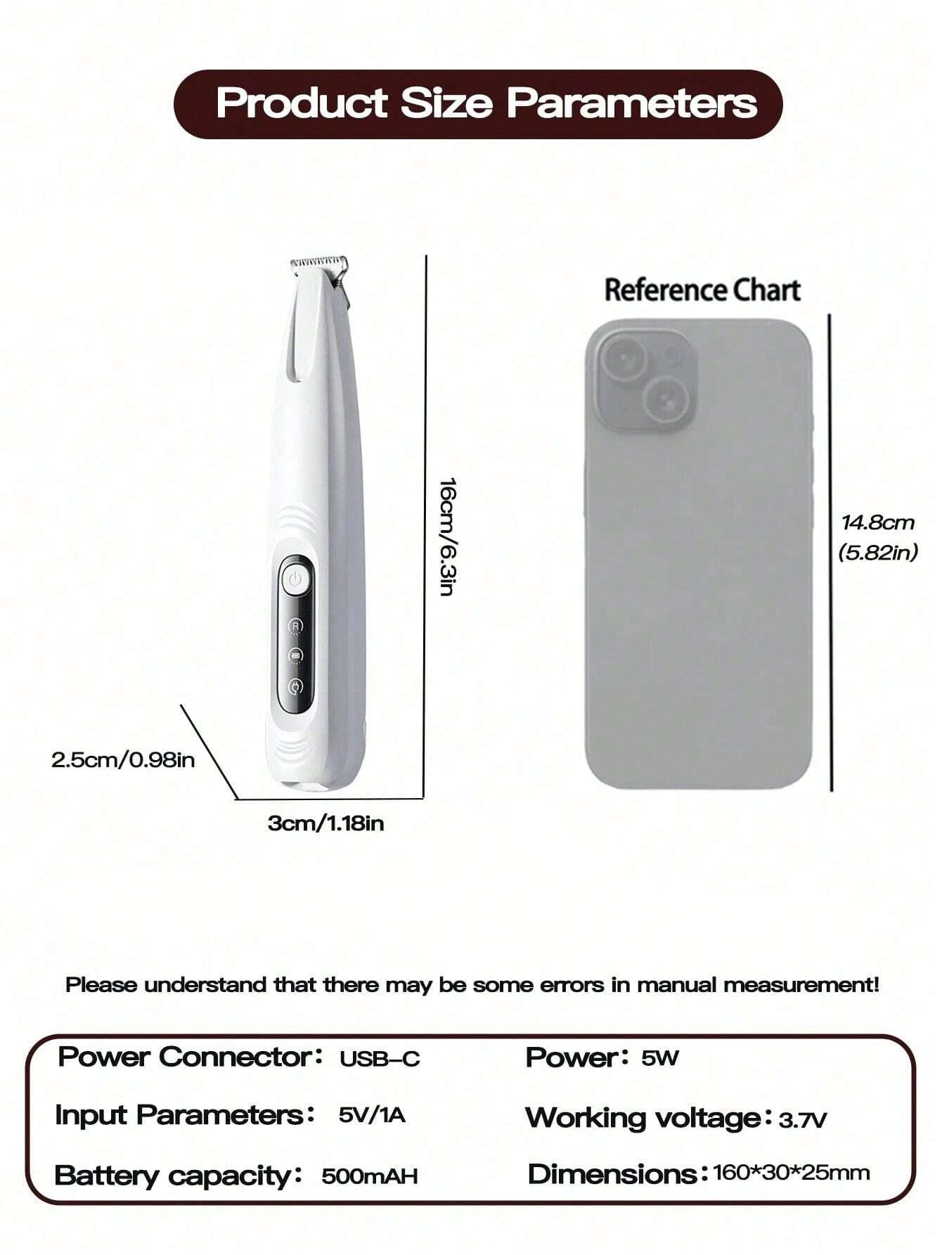 ペット用静音トリマー - USB充電式、防水ペットグルーミングツール、低ノイズ電動クリッパー