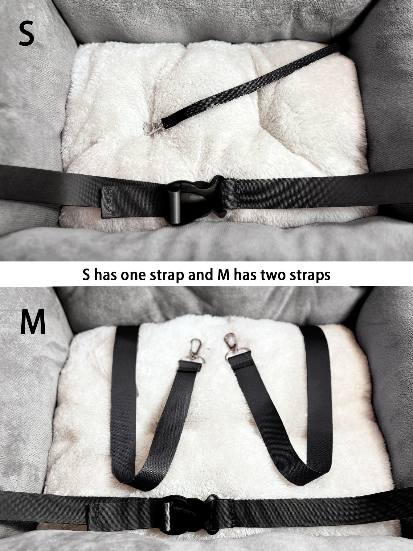 オールシーズン対応 ペットトラベルキャリア 持ち運び簡単 ぬいぐるみカーシート付き 小型～中型犬 / 子犬・子猫お出かけ用キャリーバッグ