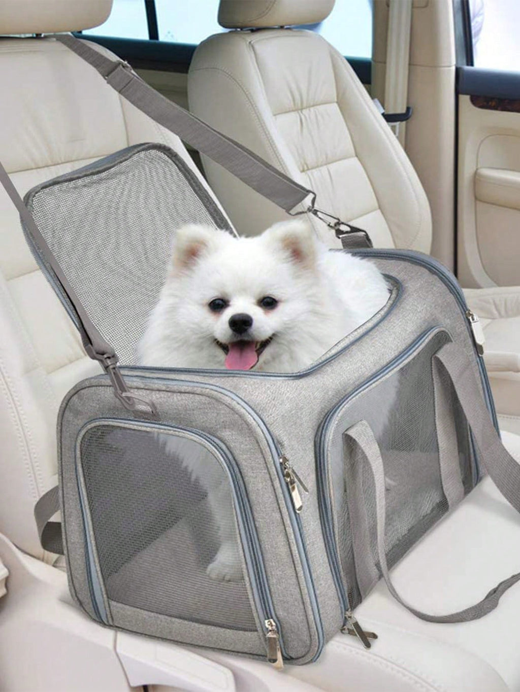 1個 通気性ペットキャリーバッグ 犬用 アウトドア 犬の外出 犬用品 子犬用 猫キャリー 犬キャリー 犬バッグ