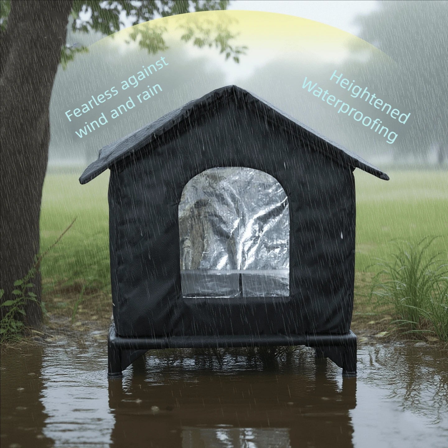 冬用 屋外猫ハウス 防水 洗いやすい ペットケンネル