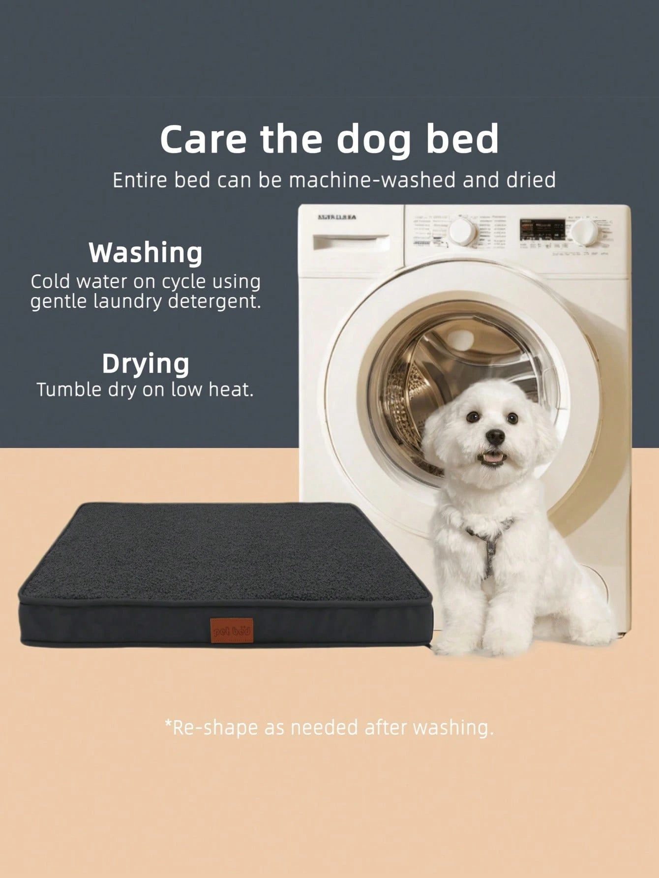 整形外科対応フォームペットベッド フォーム充填 取り外し可能洗濯可能短めプラッシュファーカバー 防水 大型 / 特大 / 中型 / 小型犬猫用 オールシーズン