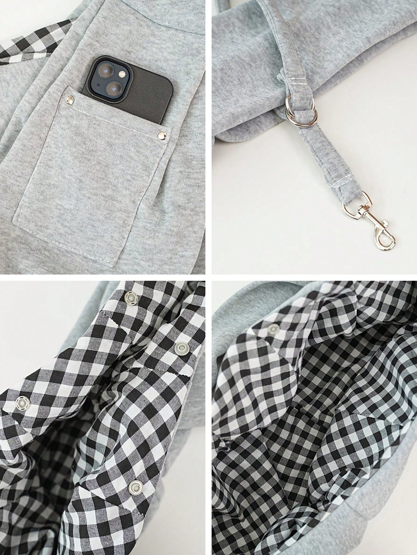 ファッションペットトートキャリア アウトドア用 軽量通気性生地 調整可能ショルダーストラップ スナップ式開閉 前面顔窓付き 最大 7.5kg 犬猫対応 ライトブルー・ブラック