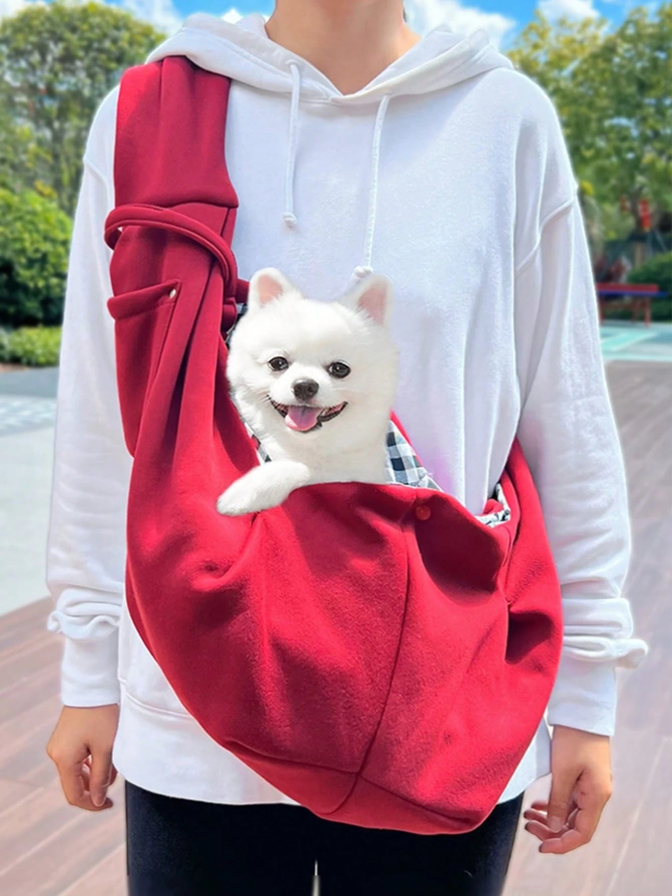 ファッションペットトートキャリア アウトドア用 軽量通気性生地 調整可能ショルダーストラップ スナップ式開閉 前面顔窓付き 最大 7.5kg 犬猫対応 ライトブルー・ブラック